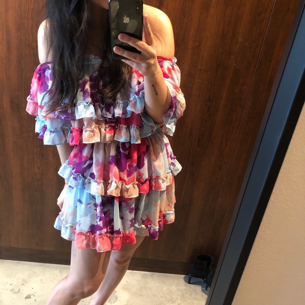 MISA - Isella Dress/ Multi Rainbow